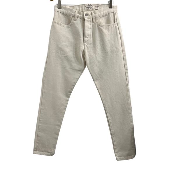 Alex Crane Straight Leg Cham Jeans Canvas Pant Heavy Cotton Cream Sustainable 30 - Picture 5 of 5